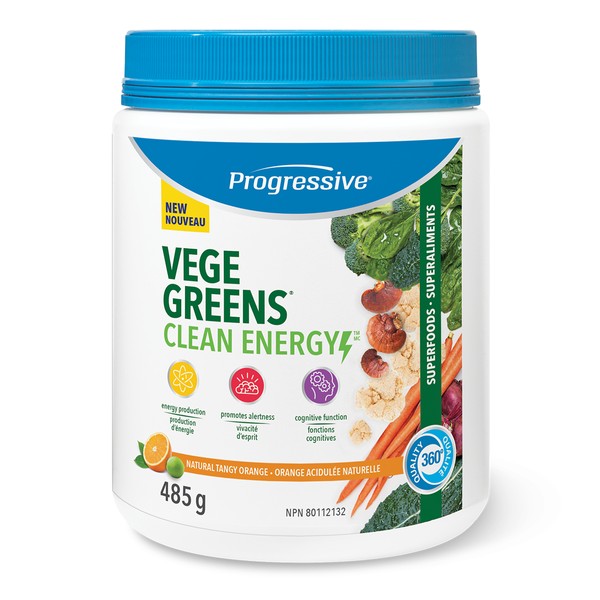 Progressive Vege Greens Clean Energy Tangy Orange 485g