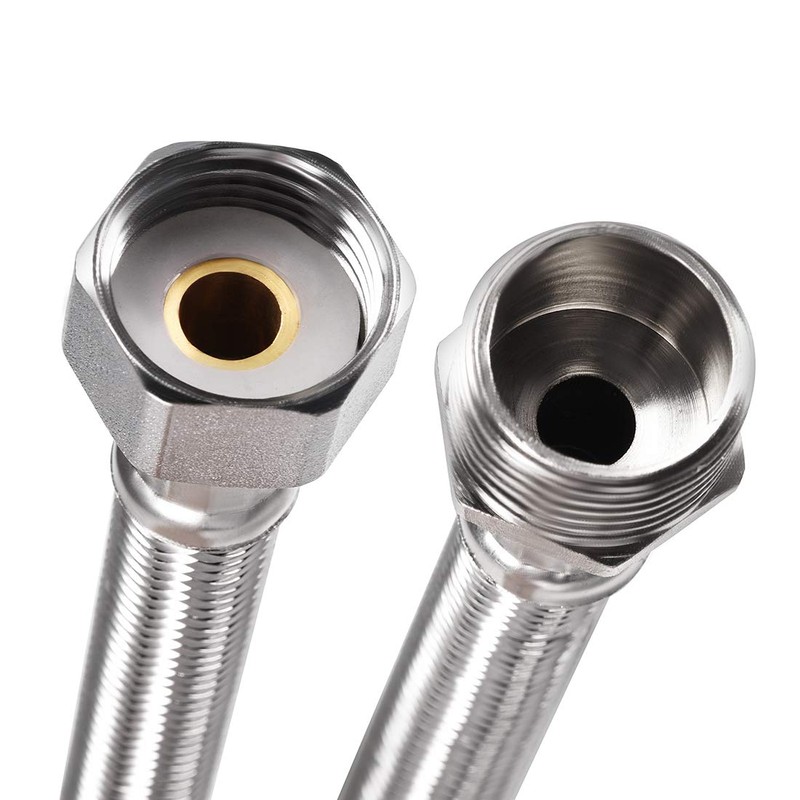 uxcell Faucet Supply Line Connector G1/2 Female x G1/2 Male