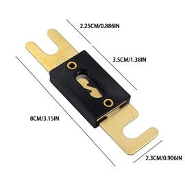 SUIOPPYUW 5 of Safety 150A Type Gold-Plated Low ANLsafety Circuit Large Suitable for Broadcasting and Audio Video Systems