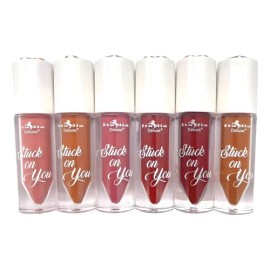 Labial Tinta Semimate Stuck On You 6 Piezas Italia Deluxe                                                                                             