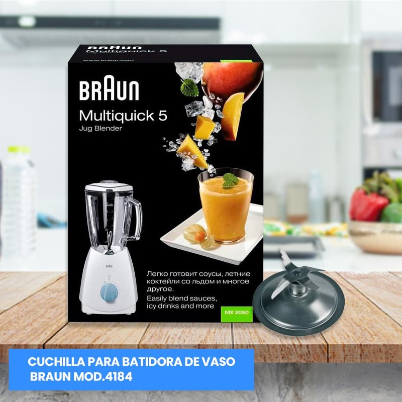 Anakel Home Replacement Blender Blade Compatible with Braun 4184 I