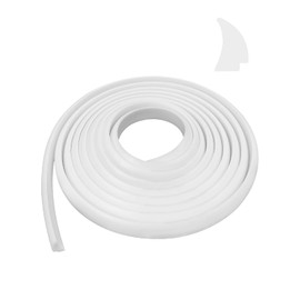 Silicone Rubber RV Window Seal 1/2'' x 1/4'' White, Weather Stripping Seal for RV Stationary Window Glass Edge Marine Boat Truck Automotive, Weatherproof Gasket Seal Trim, 30FT