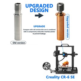 CR6 SE Titanium Alloy Bi-Metal Heatbreak for -6 SE Hotend 3D Printer 1.75MM Filament Heat Break