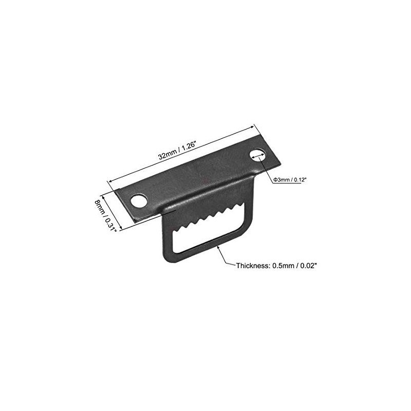 uxcell Picture Hangers, 1 1/4 Inch L Shape Double Hole
