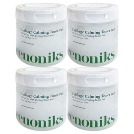 Kinonix Cabbage Calming Soothing Toner Pads 70 Sheets (4 Packs) / Circle / 키노닉스 양배추 카밍 진정 토너 패드 70매 4개  써클