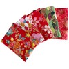 Jukway 5Pcs 71x50 cm Large Cotton Fabric Fat Quarters, Oriental