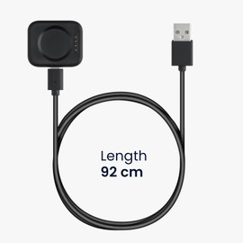 kwmobile USB Kabel Charger kompatibel mit Oppo Watch 2 (42mm / 46mm) Ladekabel - Smart Watch Ersatzkabel - Fitnesstracker Aufladekabel in Schwarz