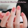 Esmalte de uñas rosa transparente, esmalte de uñas rosa transparente