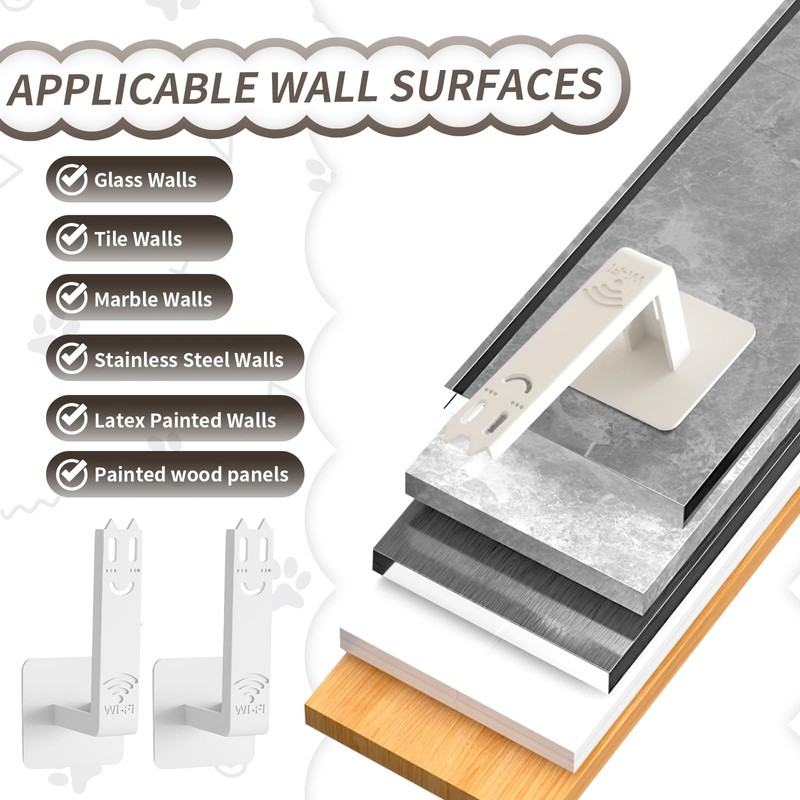 letuxaamz Router Wall Mount, Router Shelf, Router Holder, Universal Wall