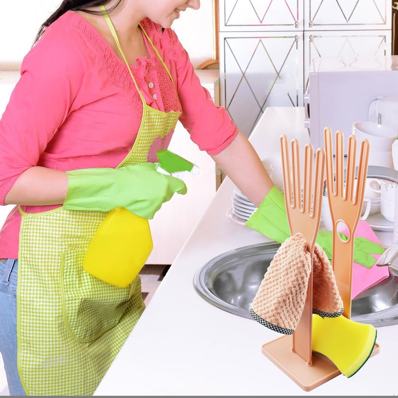 Bntyok Kitchen Gloves Holder Mitten Dryer Reusable Plastic Washing Rack