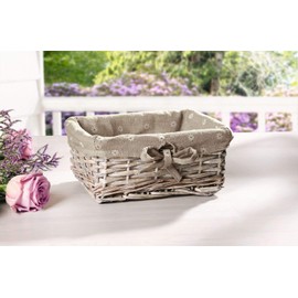 Basket / Filling Basket Flowers Rectangular 20 x 16 x 10 cm Frank Flechtwaren