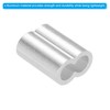 sourcing map 5/16" 8mm Aluminum Crimping Loop Sleeve Double Ferrule