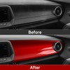 Car Copilot Center Control Panel Sticker Carbon Fiber ABS Decal