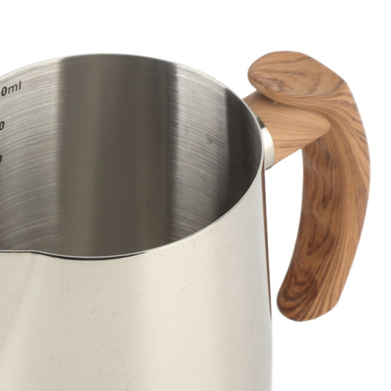 Milk Frothing Cup Inner Scale 304 Stainless Steel Dripless Spout