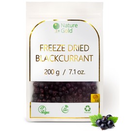 BLACKCURRANT Freeze Dried Whole | 200g - 7.1oz | 100% Natural & Vegan | No-GMO | Without Sugar and Any Additions ~*~