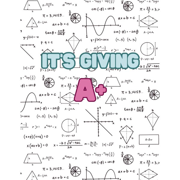 It's Giving A+: The Student's 4x4 Graph Paper Notebook: 8.5x11