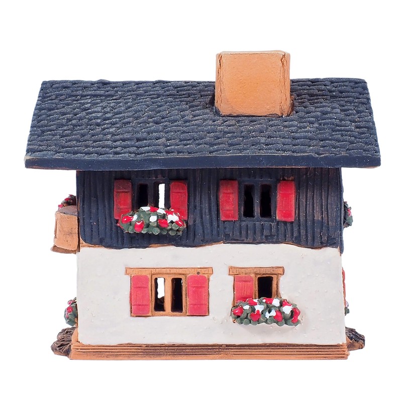 Midene Ceramic Aroma Light House, Handmade, Artistic Miniature, Old Bakery