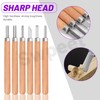 Swpeet 19Pcs Deburring Tool with 6Pcs Needle Files, Diagonal Cutting