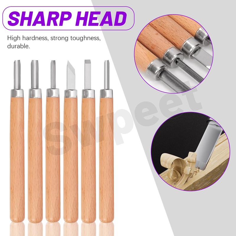 Swpeet 19Pcs Deburring Tool with 6Pcs Needle Files, Diagonal Cutting