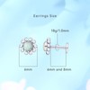 Limerencia G23 Hypoallergenic Titanium 18g Flat Back Stud Earrings, Opal
