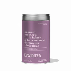 DAVIDsTEA Organic Mother's Little Helper Herbal Tea, caffeine-free, iconic tin