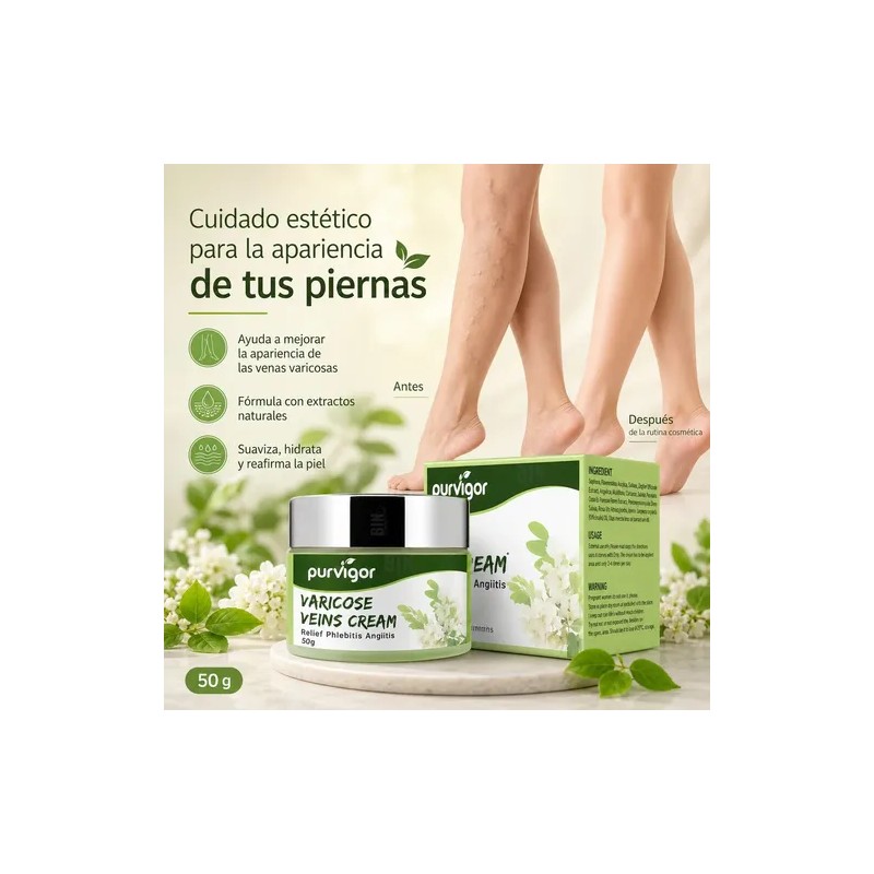 Crema Piernas Cansadas Hidratante Masaje Cuidado Varices 50g