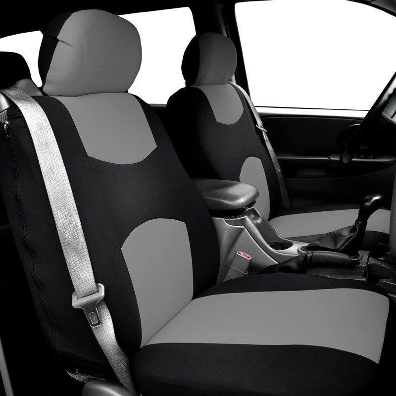 FH Group Front Set Cloth Car Seat Cover for Bucket