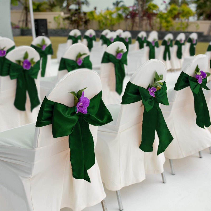 KAHEIGN 12 Pieces Table Runner Satin Table Runner Set, 30