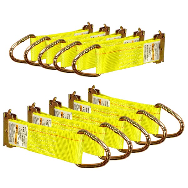 MorScan 10 Pack E-Track 2" x 6" Rope Tie-Offs, E
