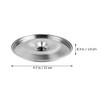 Yardwe Set of 4 Stainless Steel Mini Pot Lid Replacement