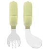 Toddler Utensils Set Toddler Training Fork & Spoon with Storage