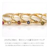 Cream Dot Ring, Women's, Popular, 18k Coating, Birthstone Color, Single