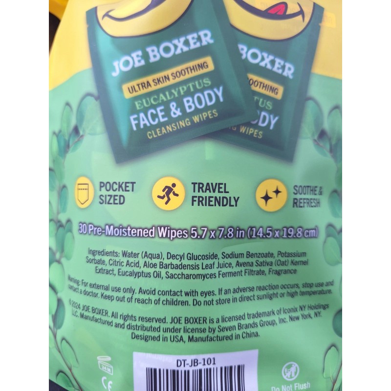 Joe Boxer 2 X Joe Boxer Eucalyptus Face & Body