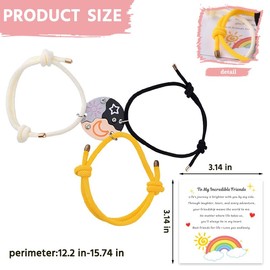 Best Friend Matching Bracelets for 3 Friendship Bracelet Gifts Friends Christmas Birthday Gift for Besties Puzzle Piece Bracelet Sisters Long Distance Friendship Bracelets