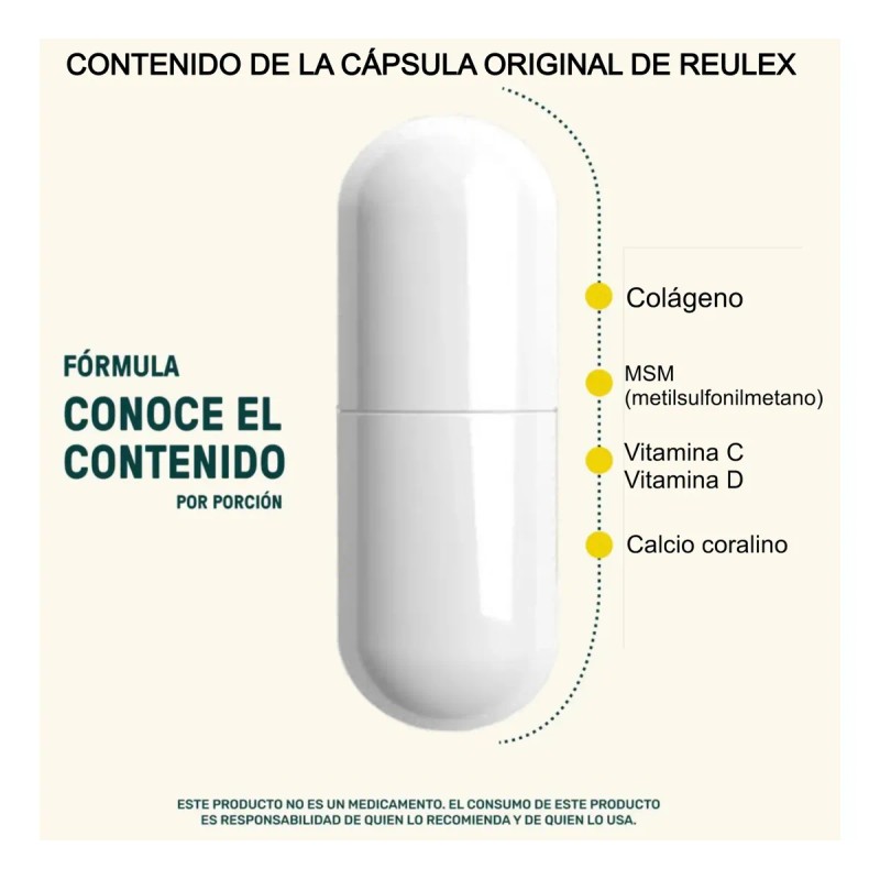 Reulex Frascos Colageno Msm Vitaminas Mas