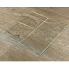 CleverDelights 4" Square Glass Tiles - 5 Pack