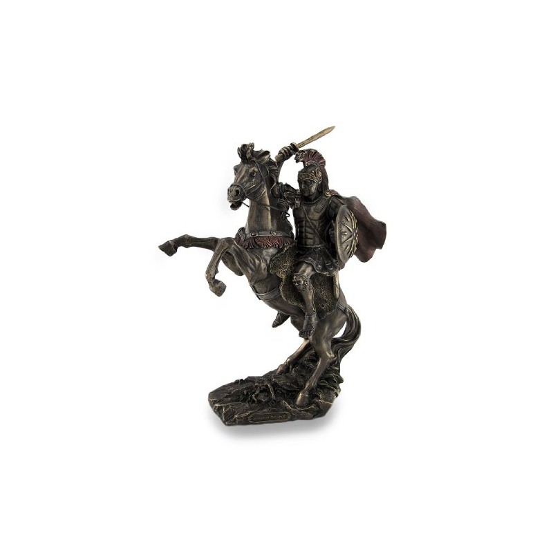 Things2Die4 Alexander The Great Riding Bucephalus Bronzed Sculptural Statue