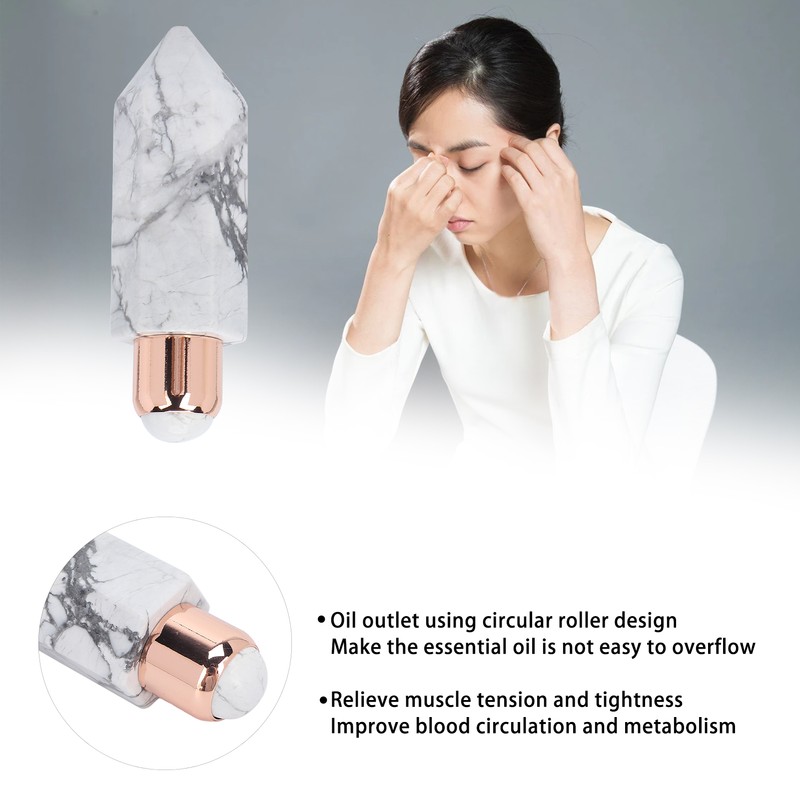 Facial Massage Roller Hexagonal Prism Shape Essential Oil Bottle Scraping