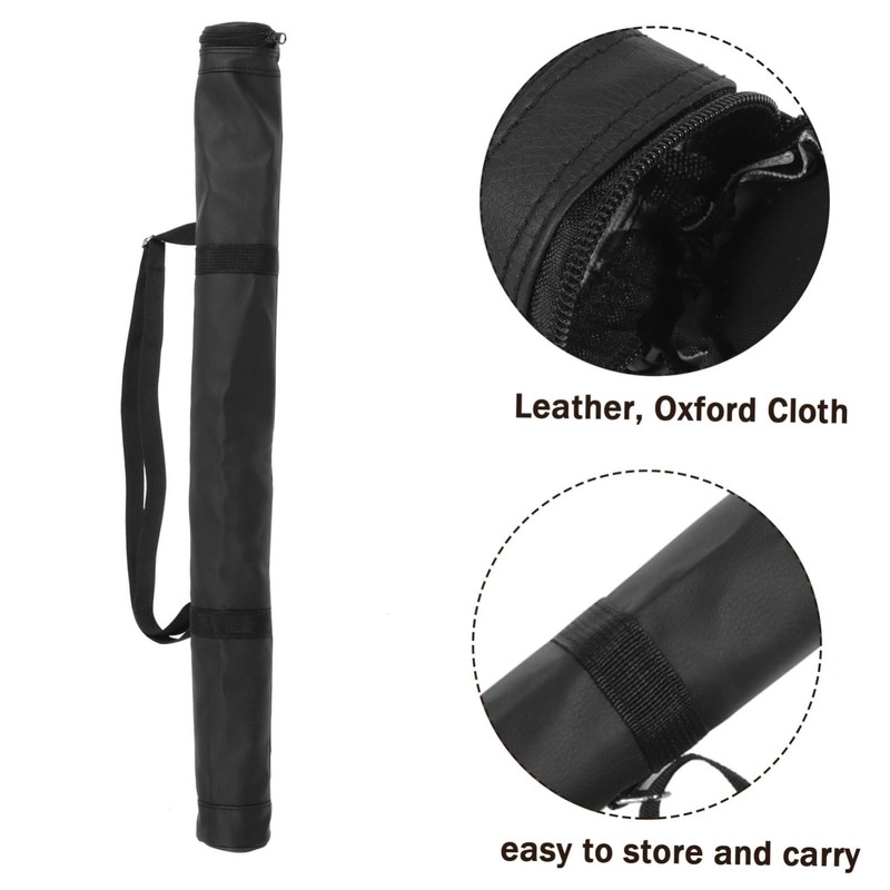 BIUDECO Baseball Bat Tube Bag Oxford Cloth Leather Portable Travel