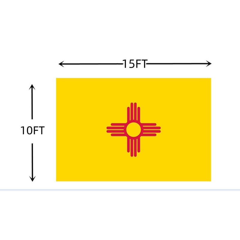 New Mexico State Flag 10X15 FT - Vivid Color, All