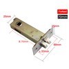 TOP-VIGOR 2 Pack 70mm Mortice Latch with Door Stopper, Mute