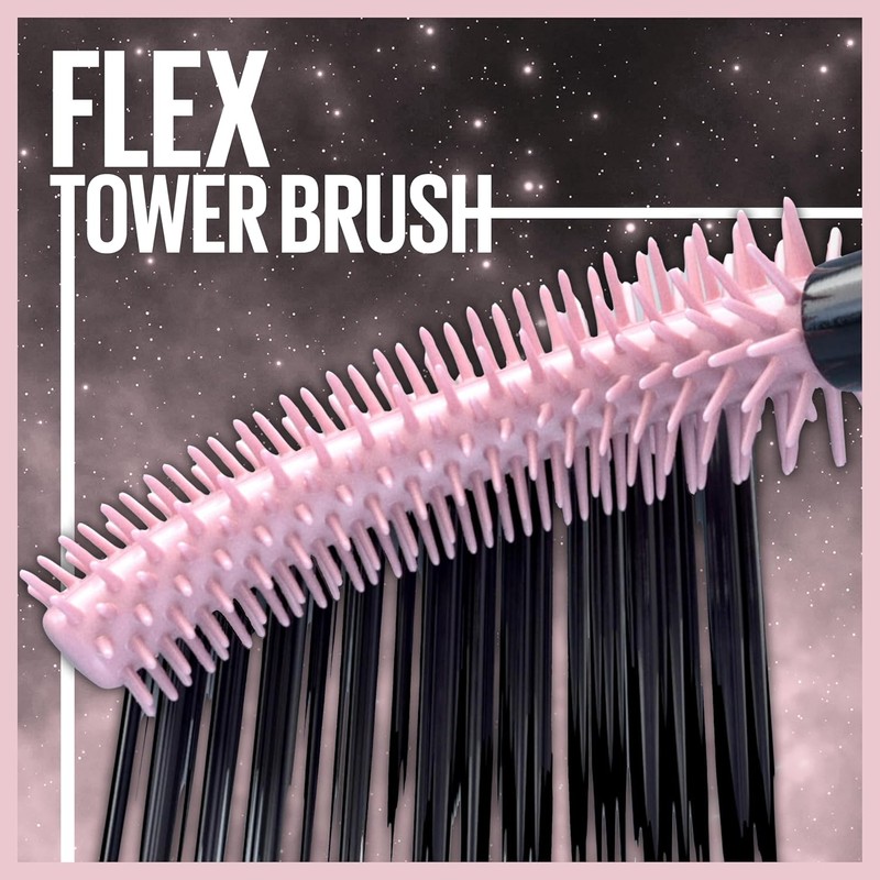 Maybelline Sky High Cosmic Black Máscara de Pestañas, Dura 24H,