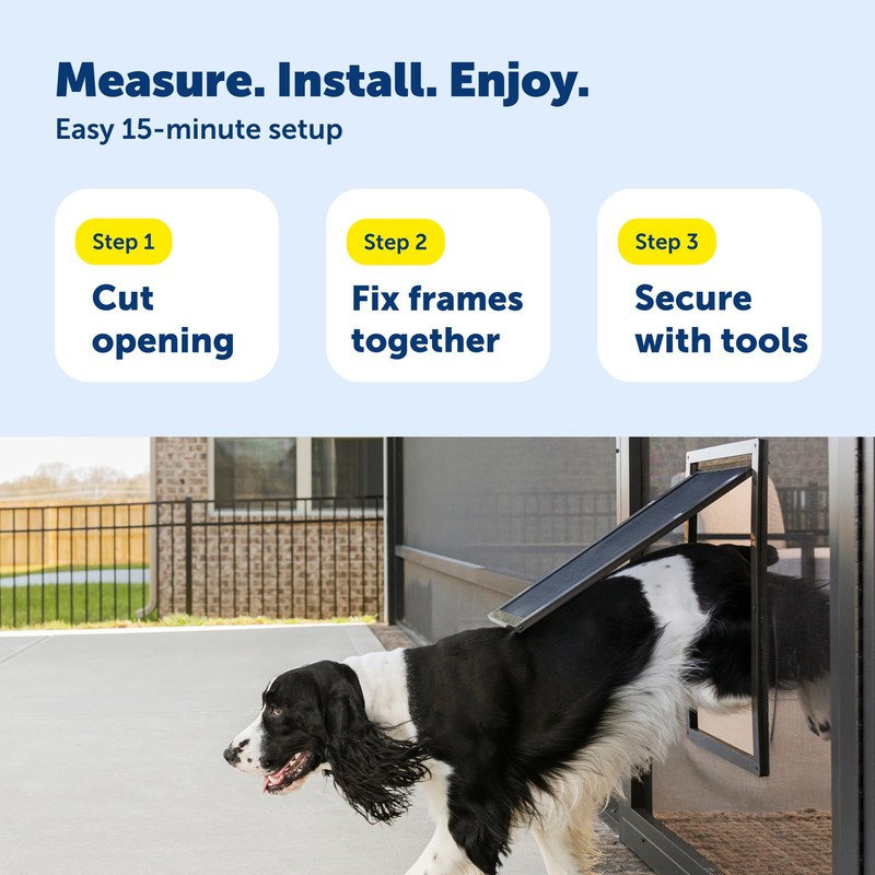 PetSafe Dog Door for Screen Door Size Large for Dogs