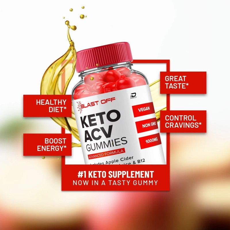 Blast Off (2 Pack) Blast Off Keto ACV Gummies Supplement