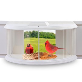 JOYSEUS Window Bird Feeder, 180° Clear View Bird Feeder, Durable and Elegant in-Window Bird Feeder for Watching Birds - Embrace The Delight of Bird Feeder.