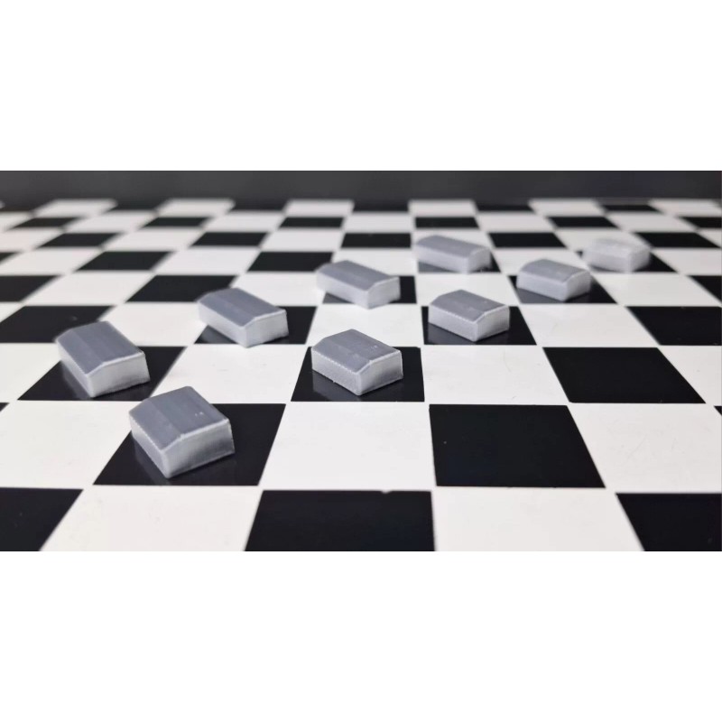 RRC 3D Printed - 9 Silver Push Buttons for Lasonic