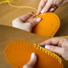 sourcing map Oval Bag Base Shape Pad 25 x 12