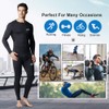 MEETYOO Men's Compression Shirt, Black+Black, X-Large