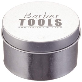 BARBER TOOLS Beard Brush with Round Metal Case