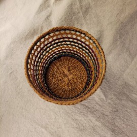 Unbranded Woven Colored Wicker Baskets/Holder